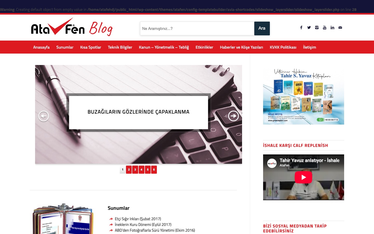 Ata Fen Blog dijital proje referansı