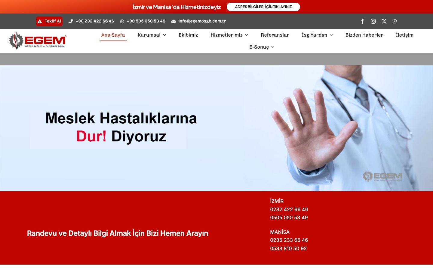 Egem OSGB — İş Sağlığı ve Güvenliği Dijital Hizmet Merkezi